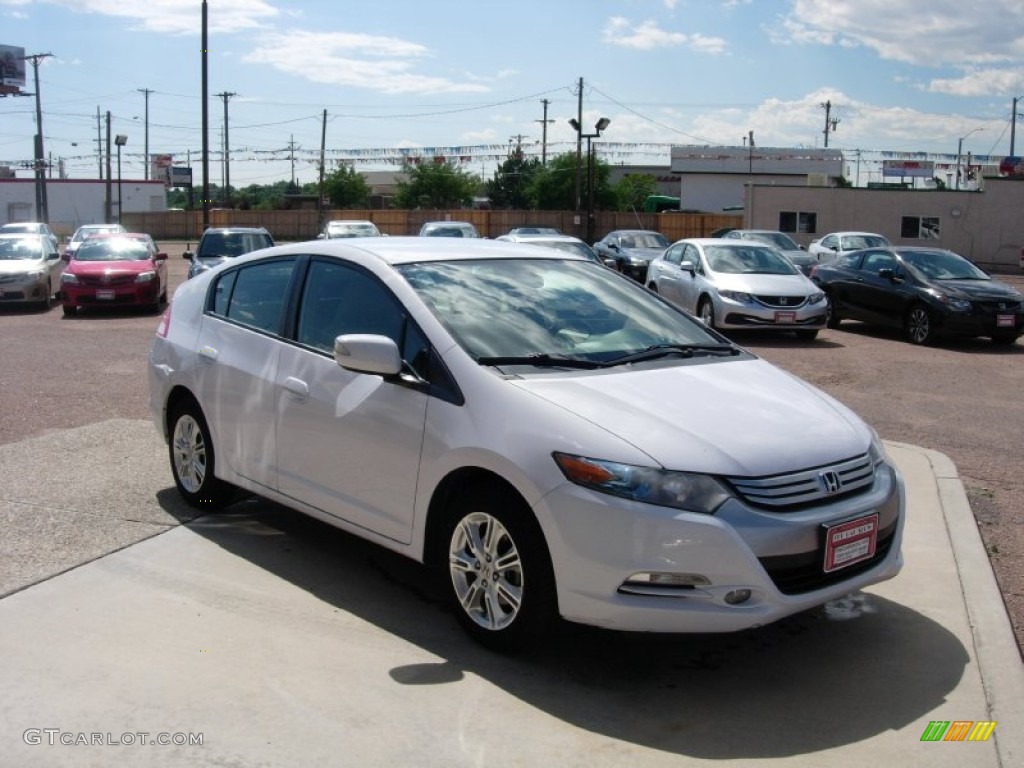 2010 Insight Hybrid EX - Spectrum White Pearl / Gray photo #7