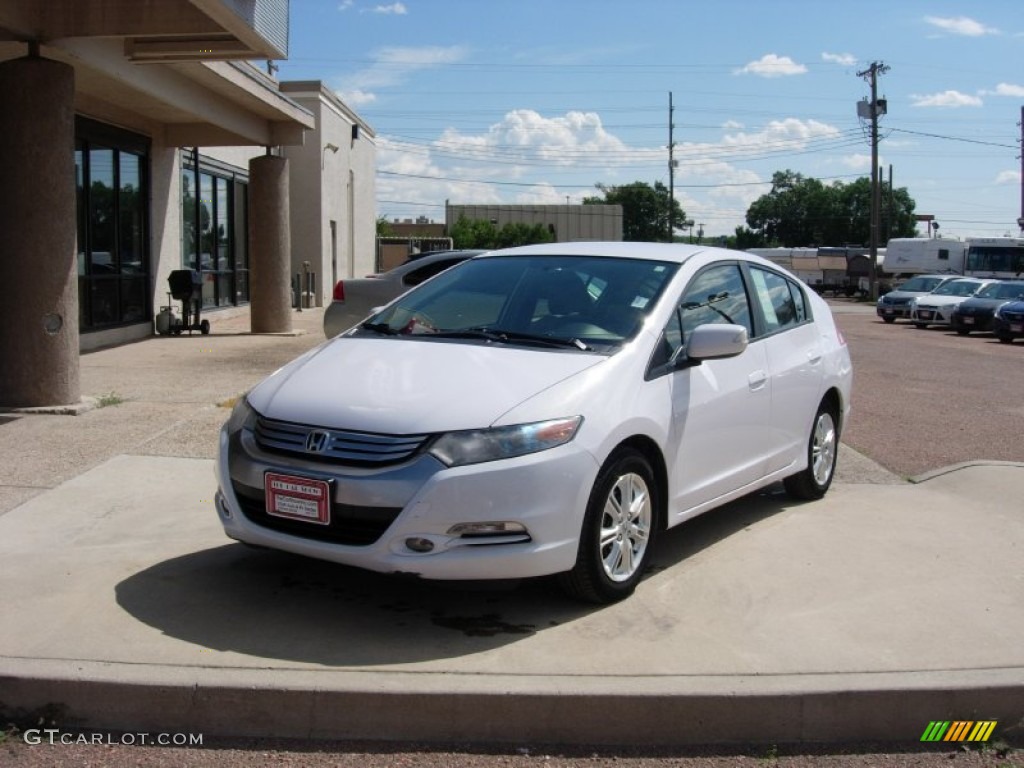 2010 Insight Hybrid EX - Spectrum White Pearl / Gray photo #24