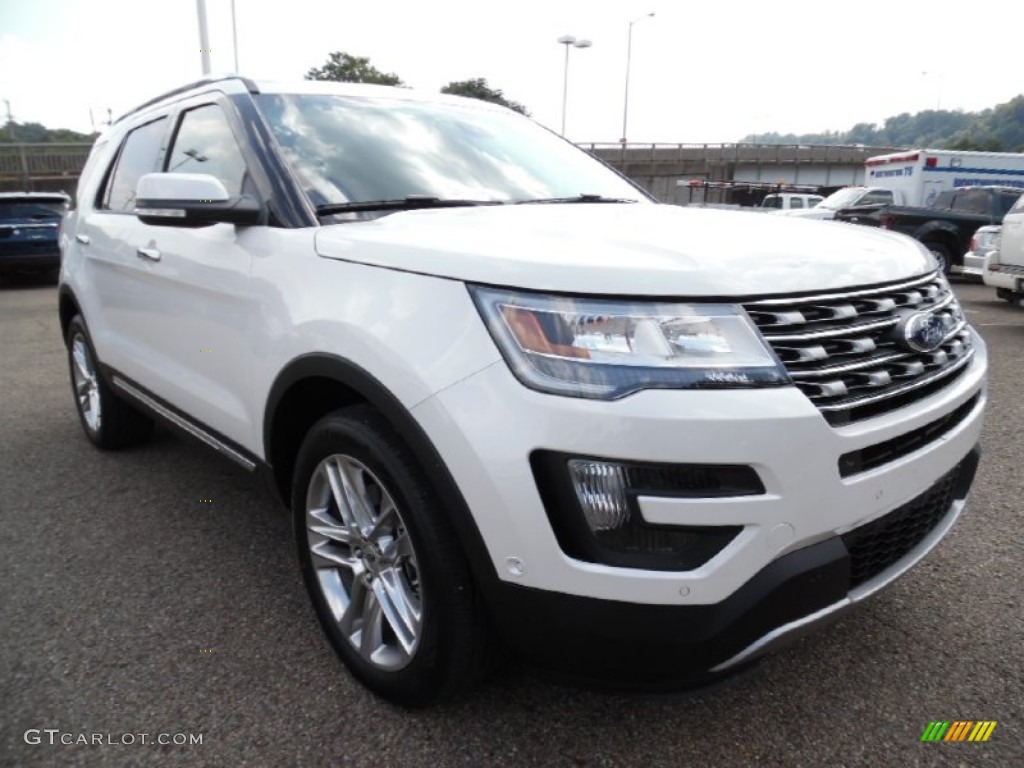 2016 Explorer Limited 4WD - White Platinum Metallic Tri-Coat / Ebony Black photo #10