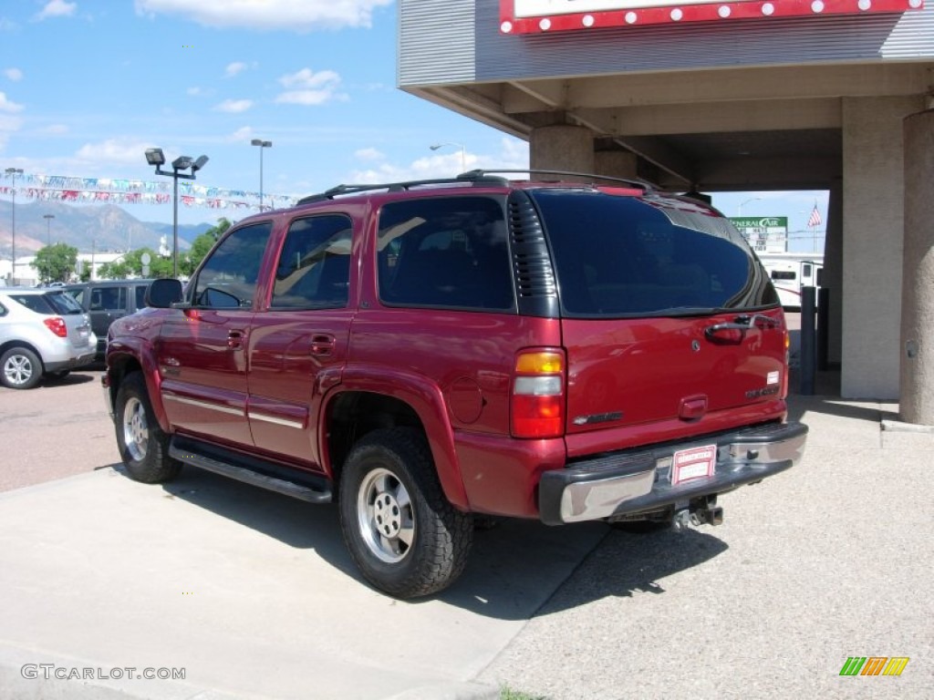 2002 Tahoe LT 4x4 - Redfire Metallic / Tan/Neutral photo #3