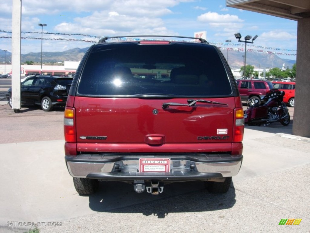 2002 Tahoe LT 4x4 - Redfire Metallic / Tan/Neutral photo #4