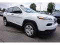 2016 Bright White Jeep Cherokee Sport  photo #4