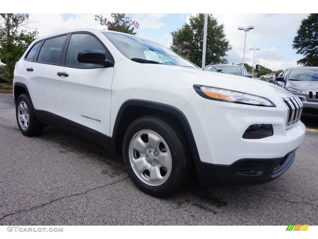Bright White 2016 Jeep Cherokee Sport Exterior Photo #106992139