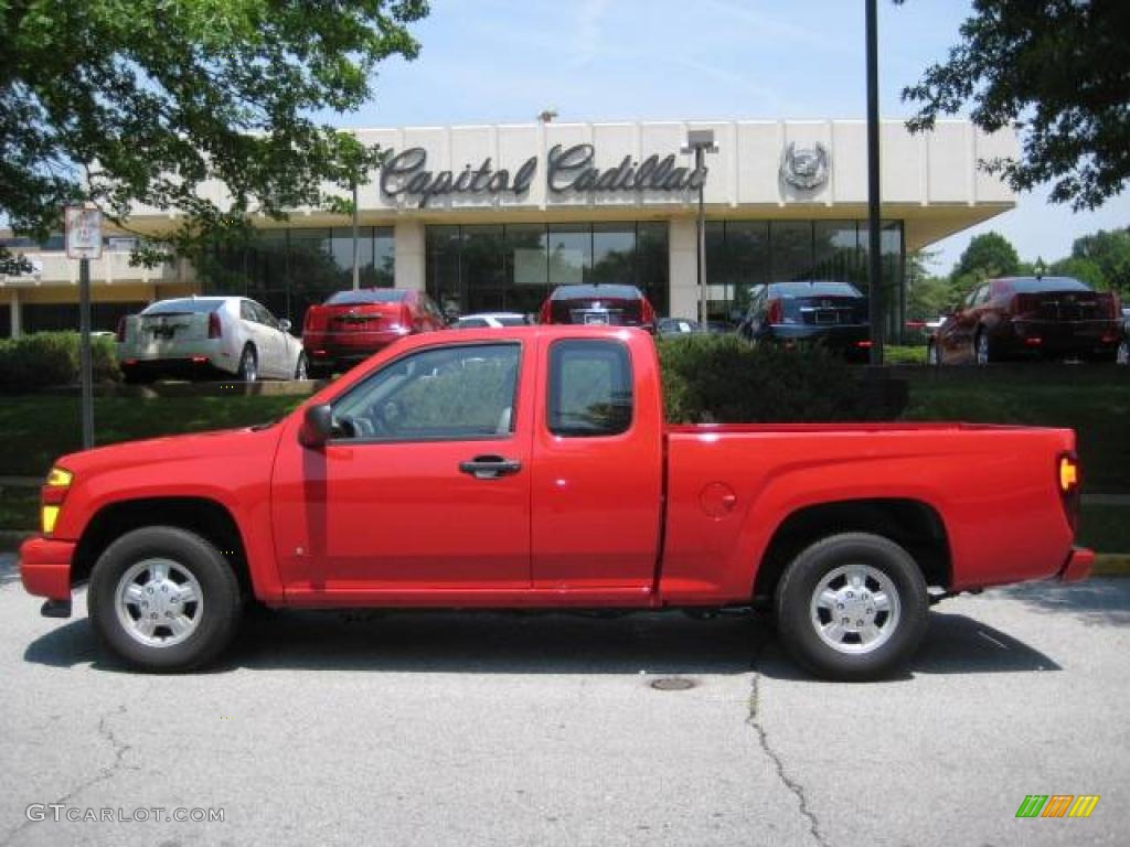 2006 Colorado Extended Cab - Victory Red / Medium Pewter photo #1