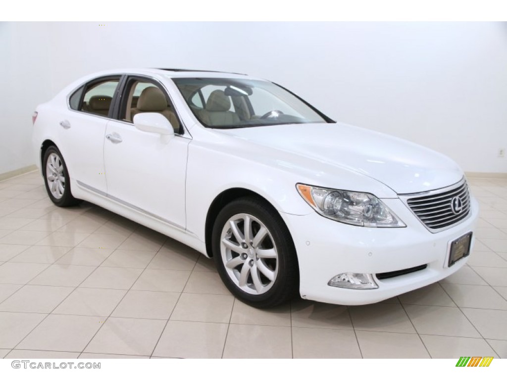 2008 LS 460 - Starfire White Pearl / Cashmere photo #1