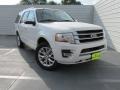 2016 White Platinum Metallic Tricoat Ford Expedition Limited  photo #1