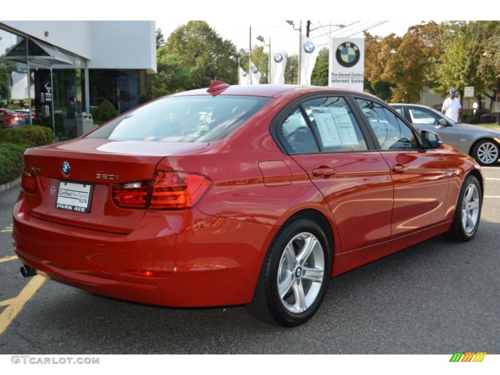2015 3 Series 320i xDrive Sedan - Melbourne Red Metallic / Black photo #3