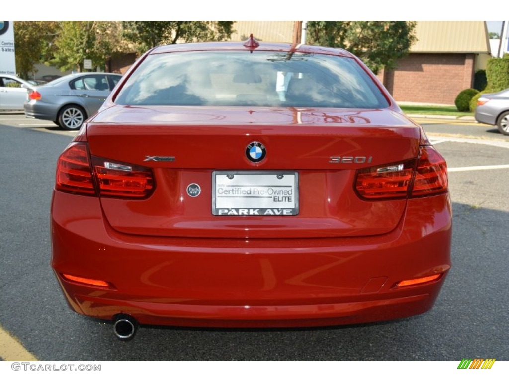 2015 3 Series 320i xDrive Sedan - Melbourne Red Metallic / Black photo #4