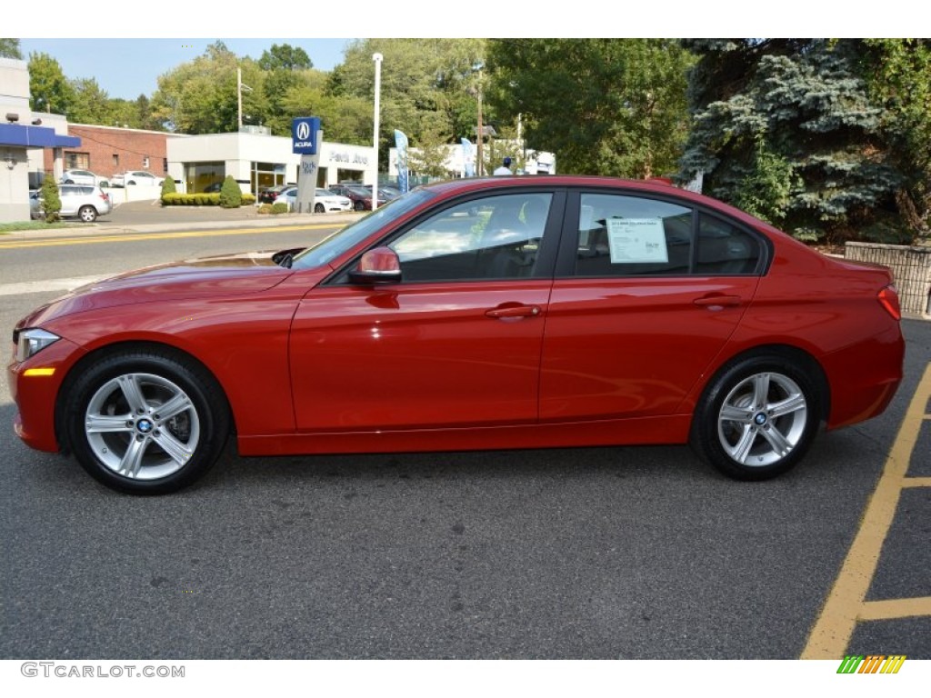 2015 3 Series 320i xDrive Sedan - Melbourne Red Metallic / Black photo #5