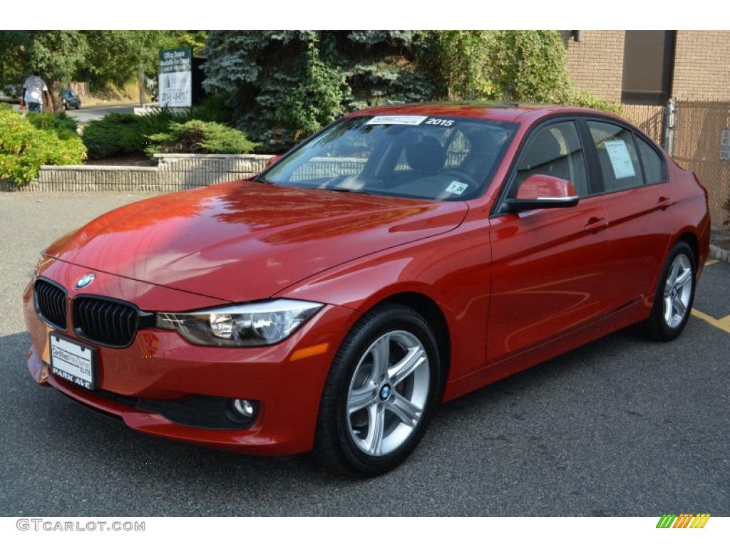 2015 3 Series 320i xDrive Sedan - Melbourne Red Metallic / Black photo #6