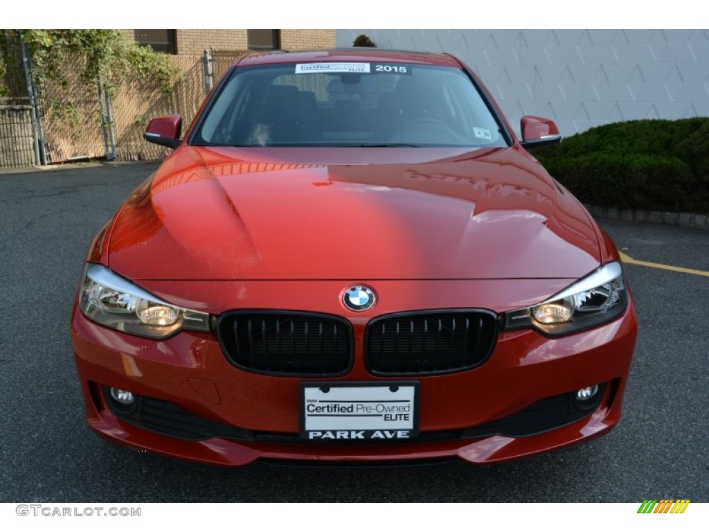 2015 3 Series 320i xDrive Sedan - Melbourne Red Metallic / Black photo #7