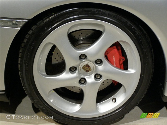 2003 911 Turbo Coupe - Arctic Silver Metallic / Black photo #13
