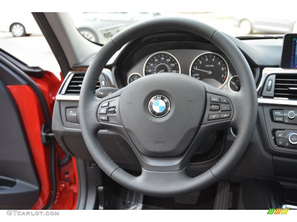 2015 3 Series 320i xDrive Sedan - Melbourne Red Metallic / Black photo #18