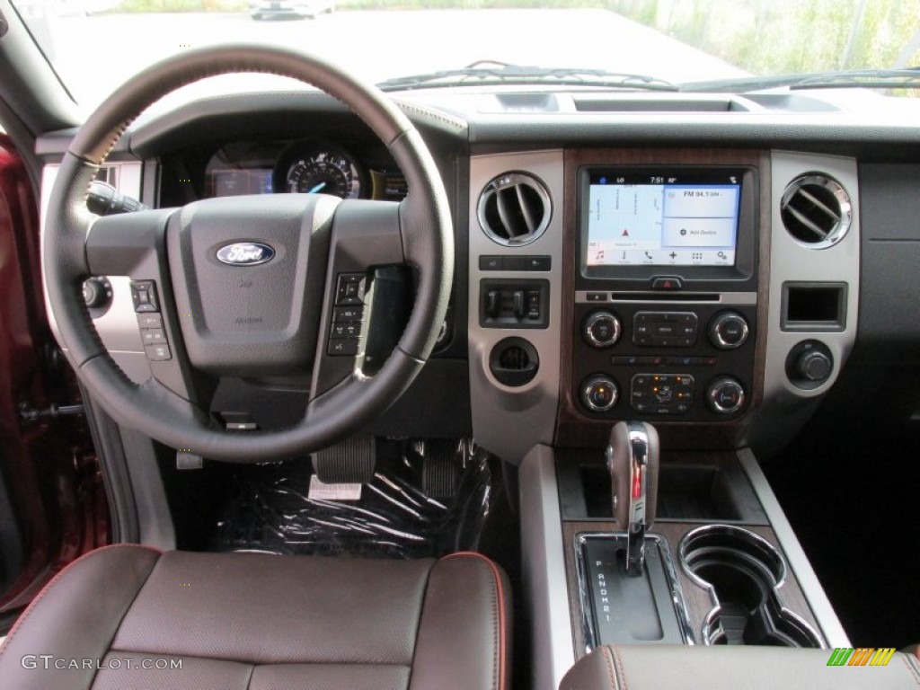2016 Ford Expedition King Ranch King Ranch Mesa Brown/Ebony Dashboard Photo #107000191
