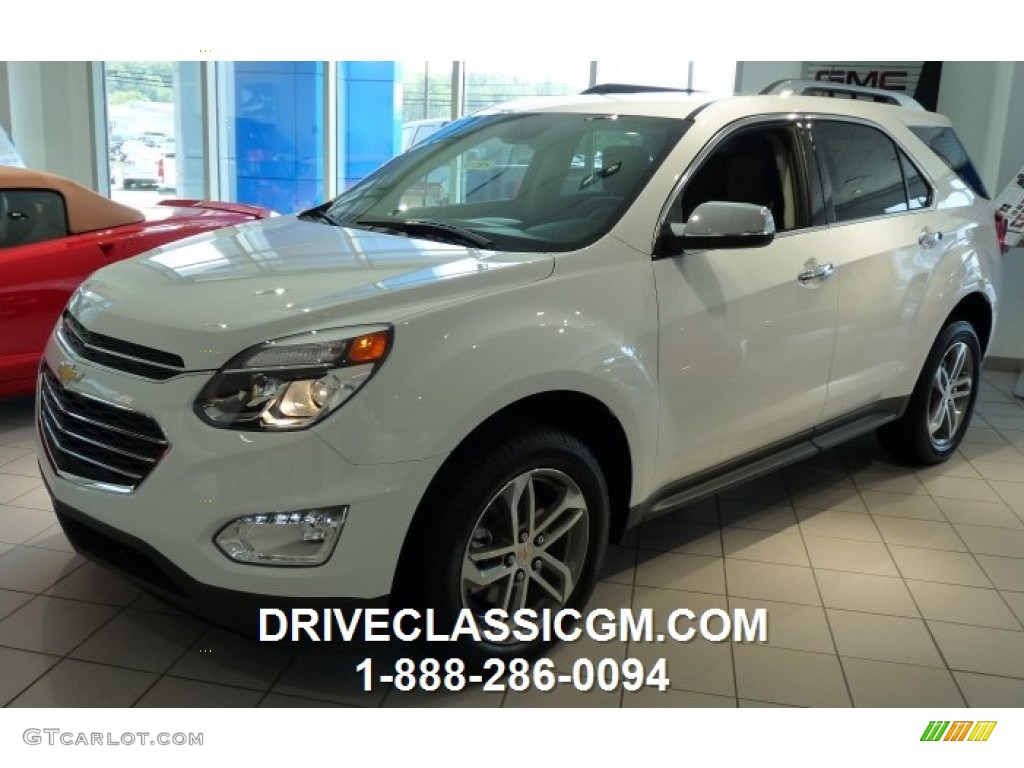 2016 Equinox LTZ AWD - Summit White / Saddle Up/Jet Black photo #1