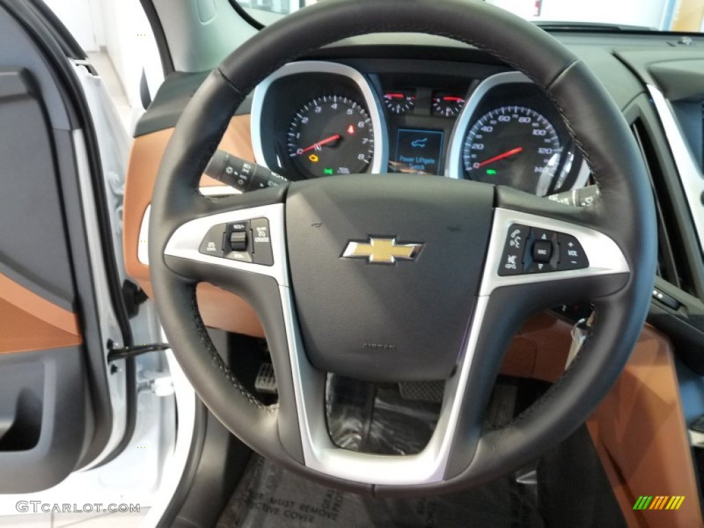 2016 Equinox LTZ AWD - Summit White / Saddle Up/Jet Black photo #8