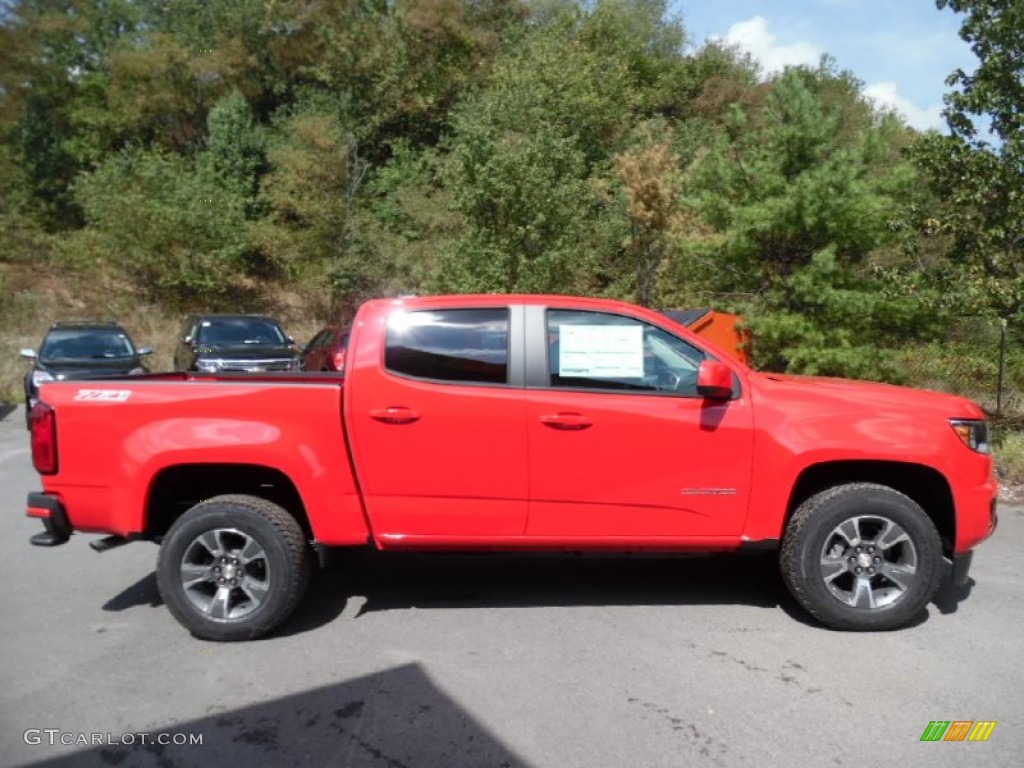 Red Hot 2016 Chevrolet Colorado Z71 Crew Cab 4x4 Exterior Photo #107001628
