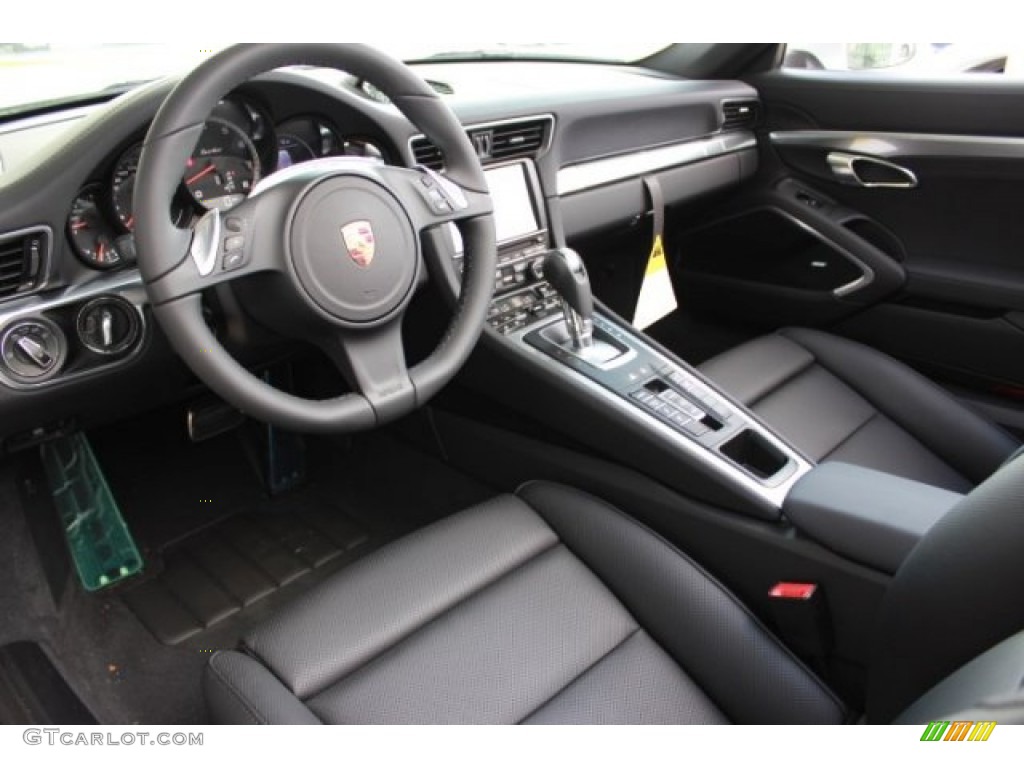Black Interior 2016 Porsche 911 Turbo S Coupe Photo #107002474