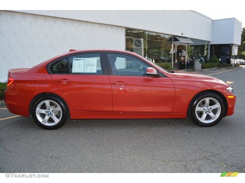 2015 3 Series 320i xDrive Sedan - Melbourne Red Metallic / Black photo #2