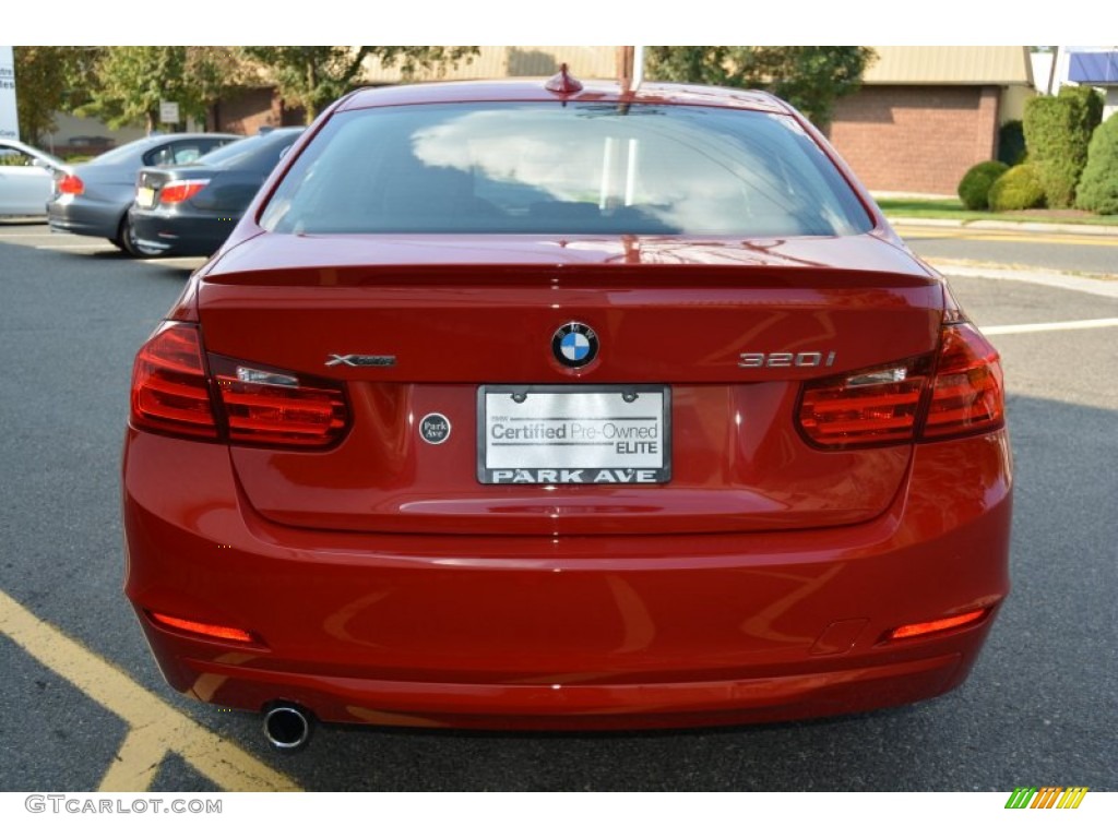 2015 3 Series 320i xDrive Sedan - Melbourne Red Metallic / Black photo #4