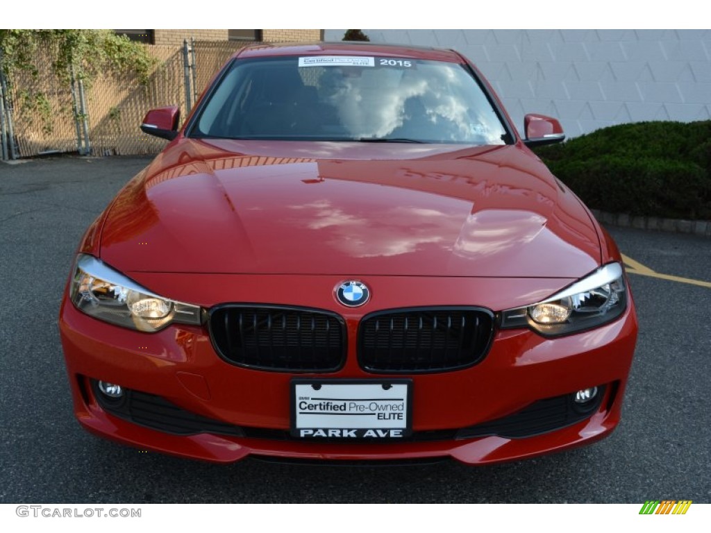 2015 3 Series 320i xDrive Sedan - Melbourne Red Metallic / Black photo #7