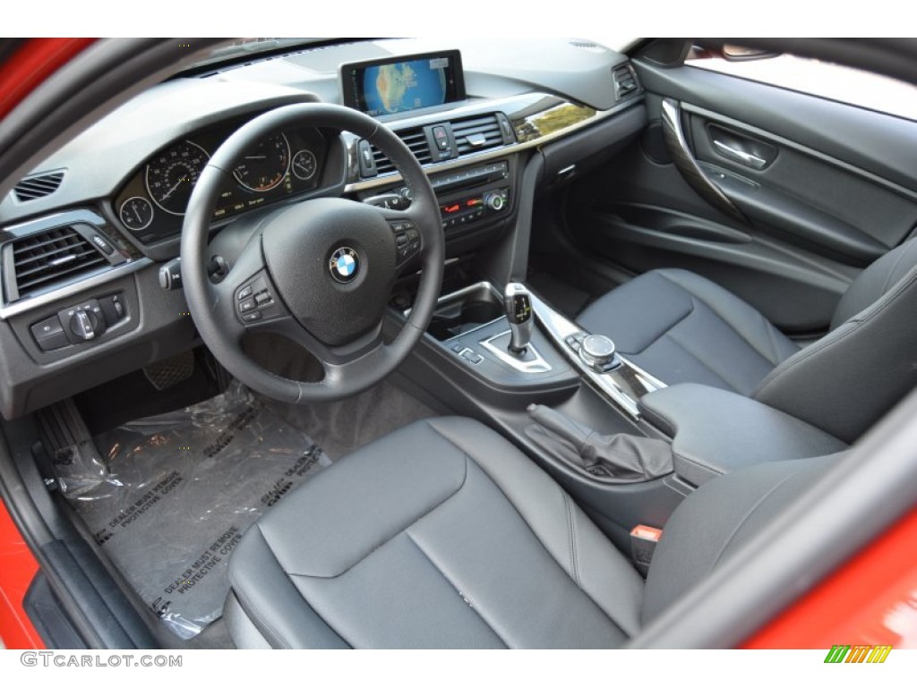 Black Interior 2015 BMW 3 Series 320i xDrive Sedan Photo #107003575