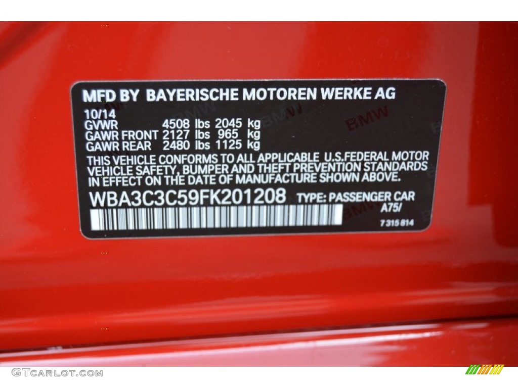 2015 3 Series 320i xDrive Sedan - Melbourne Red Metallic / Black photo #32