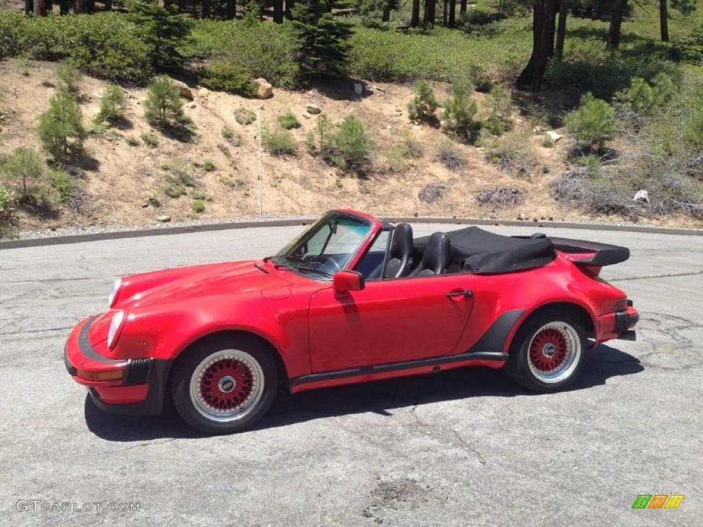 1988 930 Turbo Cabriolet - Guards Red / Black photo #1