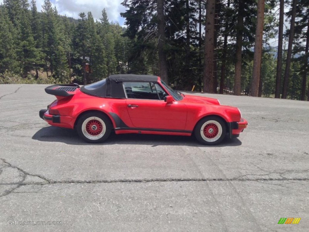 1988 930 Turbo Cabriolet - Guards Red / Black photo #2
