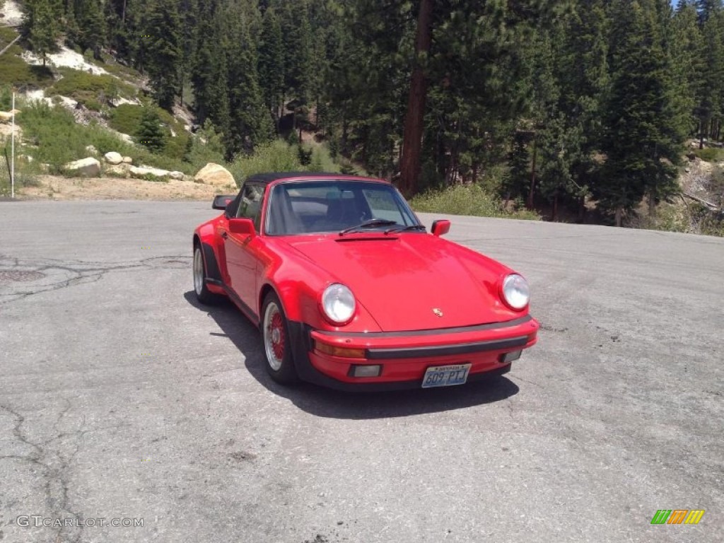 1988 930 Turbo Cabriolet - Guards Red / Black photo #5