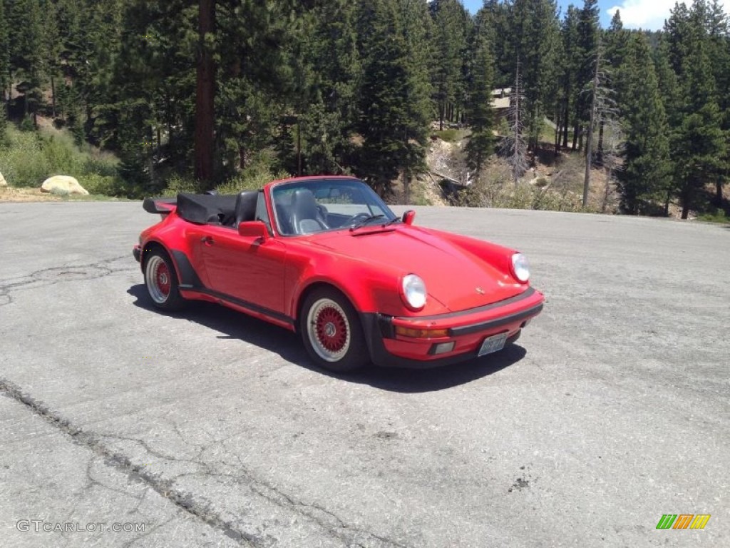 1988 930 Turbo Cabriolet - Guards Red / Black photo #6