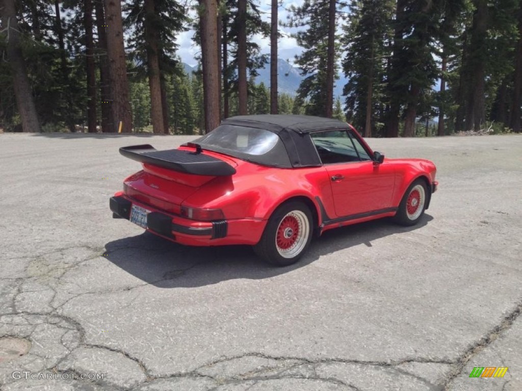 1988 930 Turbo Cabriolet - Guards Red / Black photo #9