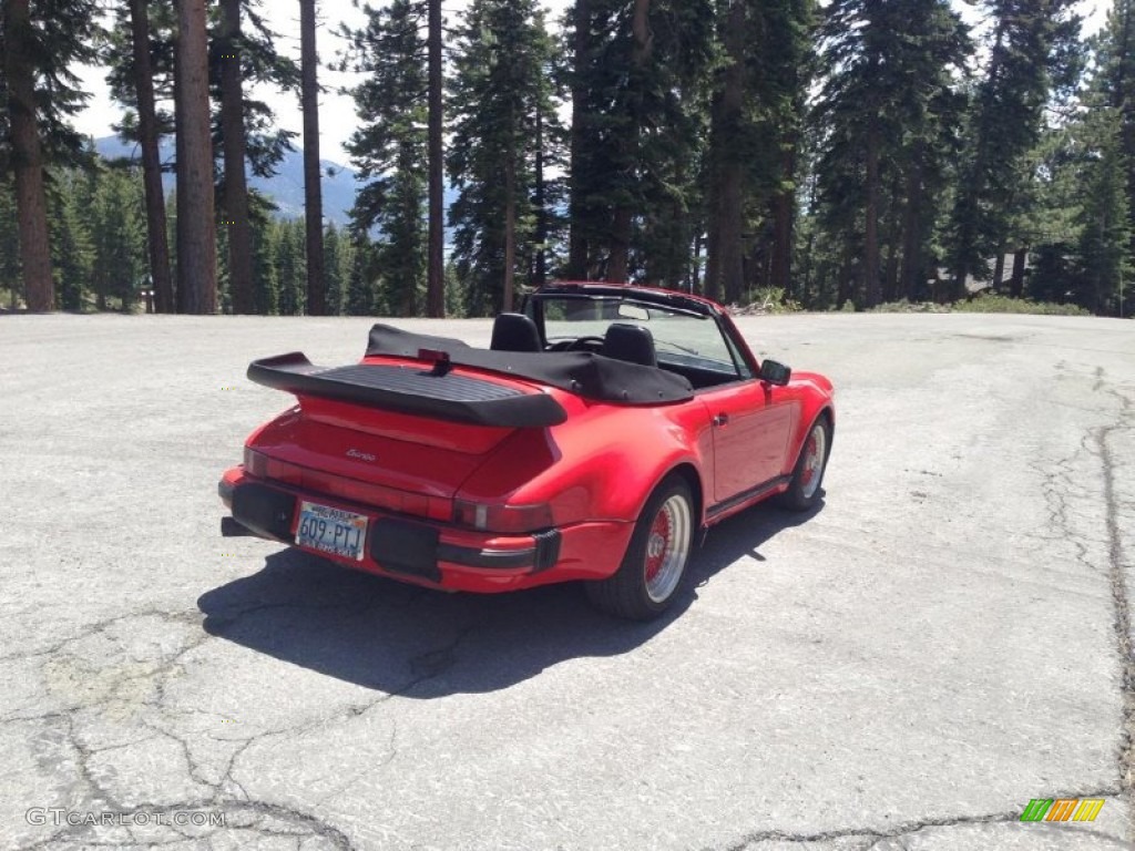 1988 930 Turbo Cabriolet - Guards Red / Black photo #10