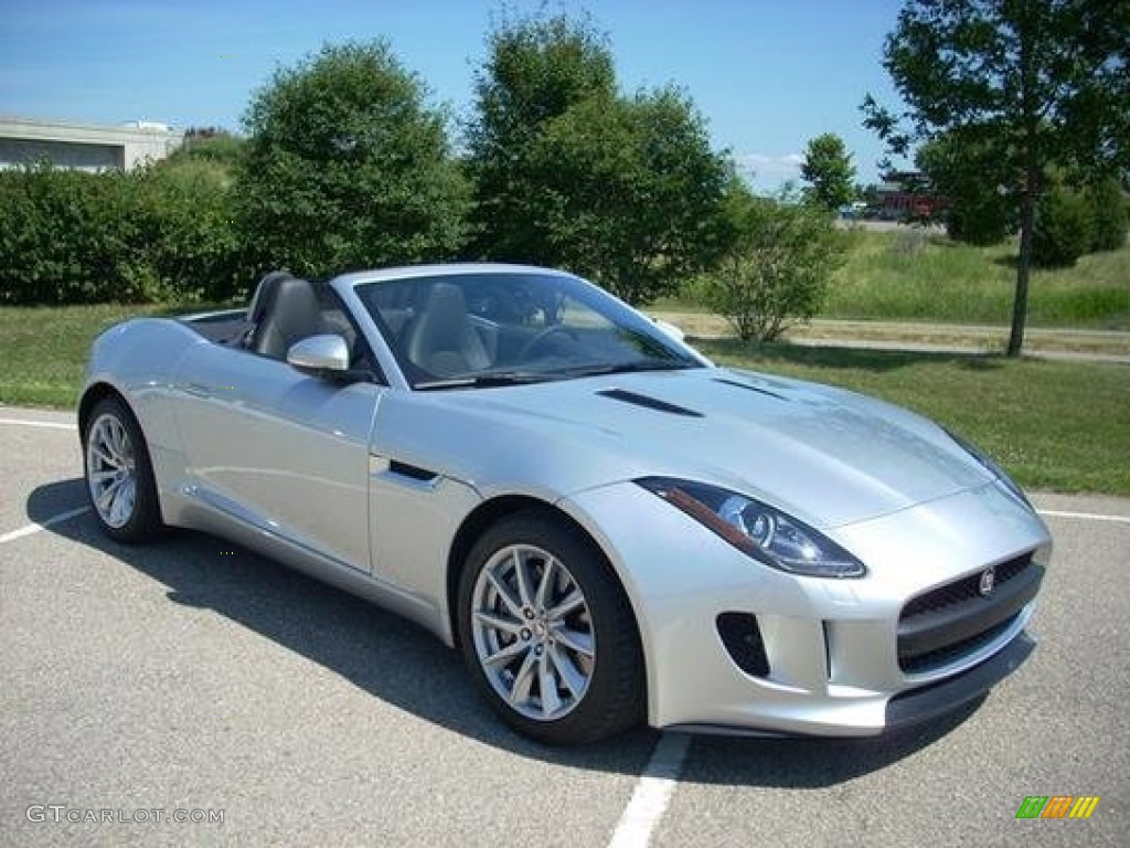 Rhodium Silver Metallic 2015 Jaguar F-TYPE Convertible Exterior Photo #107014305