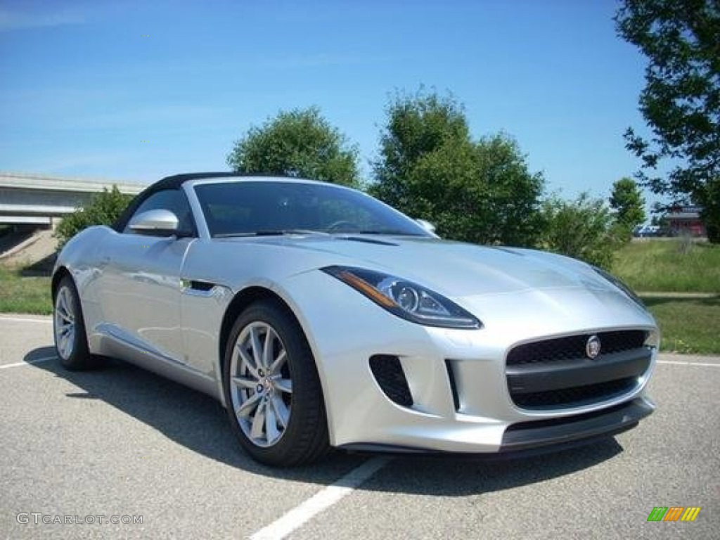 Rhodium Silver Metallic 2015 Jaguar F-TYPE Convertible Exterior Photo #107014521