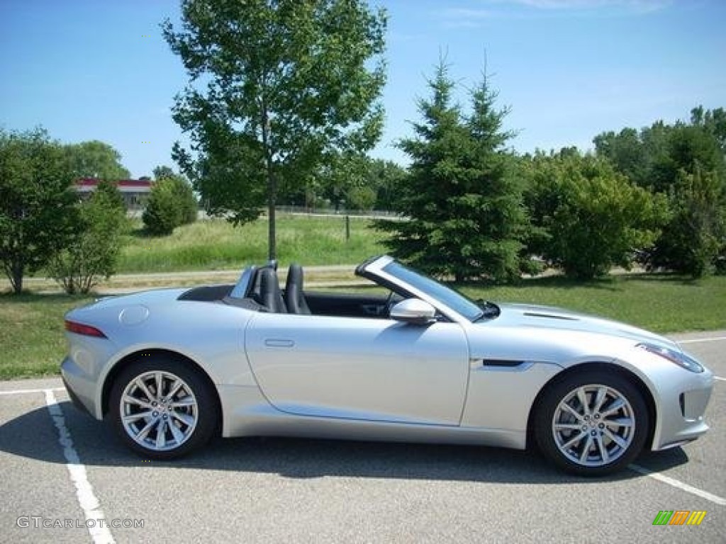 Rhodium Silver Metallic 2015 Jaguar F-TYPE Convertible Exterior Photo #107014539
