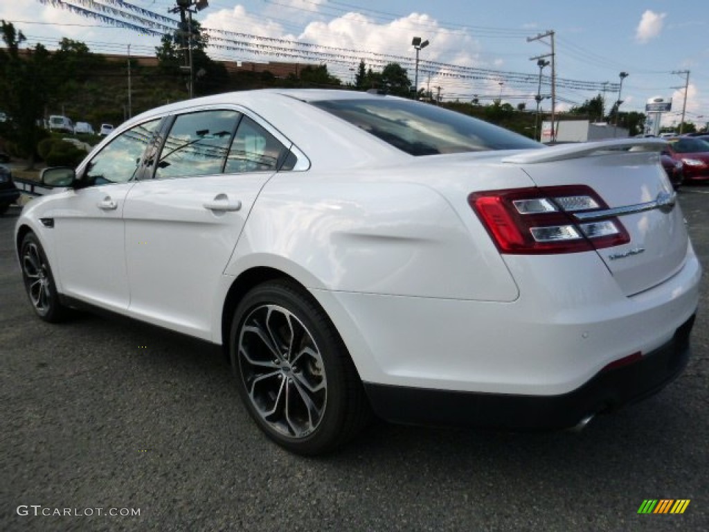 2015 Taurus SHO AWD - White Platinum Metallic / SHO Charcoal Black/Mayan Gray photo #3