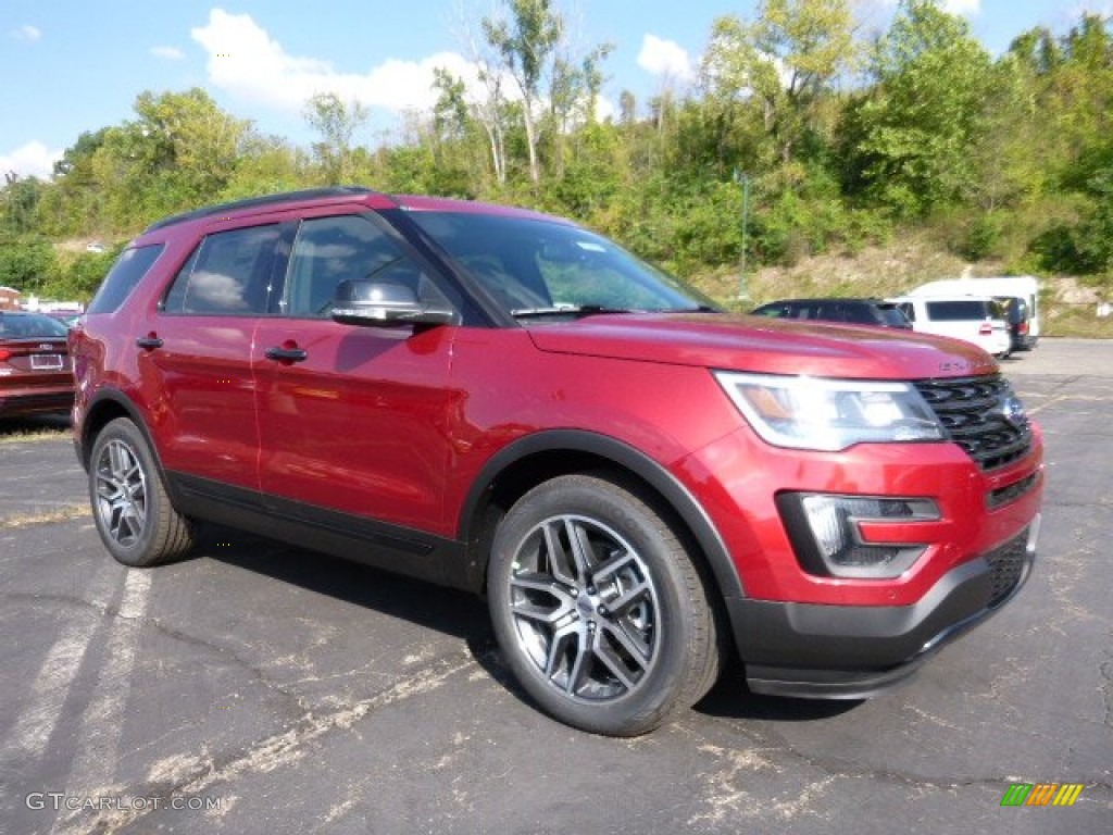 2016 Explorer Sport 4WD - Ruby Red Metallic Tri-Coat / Ebony Black photo #1