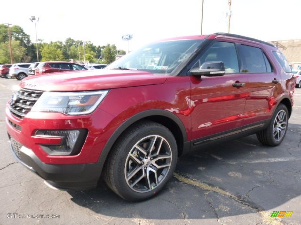 Ruby Red Metallic Tri-Coat 2016 Ford Explorer Sport 4WD Exterior Photo #107015637