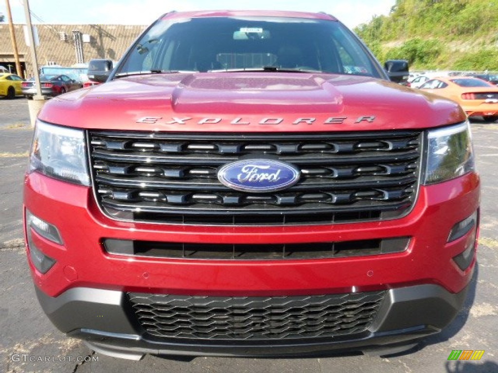 2016 Explorer Sport 4WD - Ruby Red Metallic Tri-Coat / Ebony Black photo #6