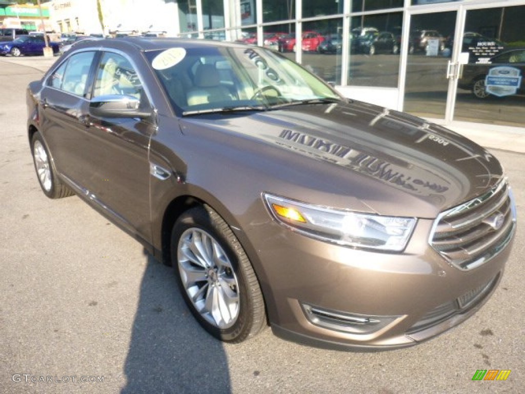 2015 Taurus Limited AWD - Caribou Metallic / Dune photo #2