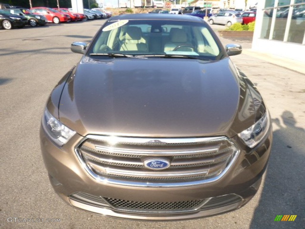 2015 Taurus Limited AWD - Caribou Metallic / Dune photo #3