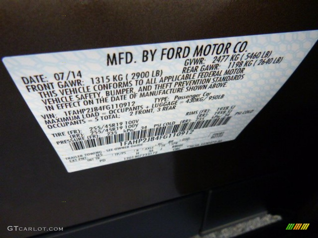 2015 Taurus Limited AWD - Caribou Metallic / Dune photo #24
