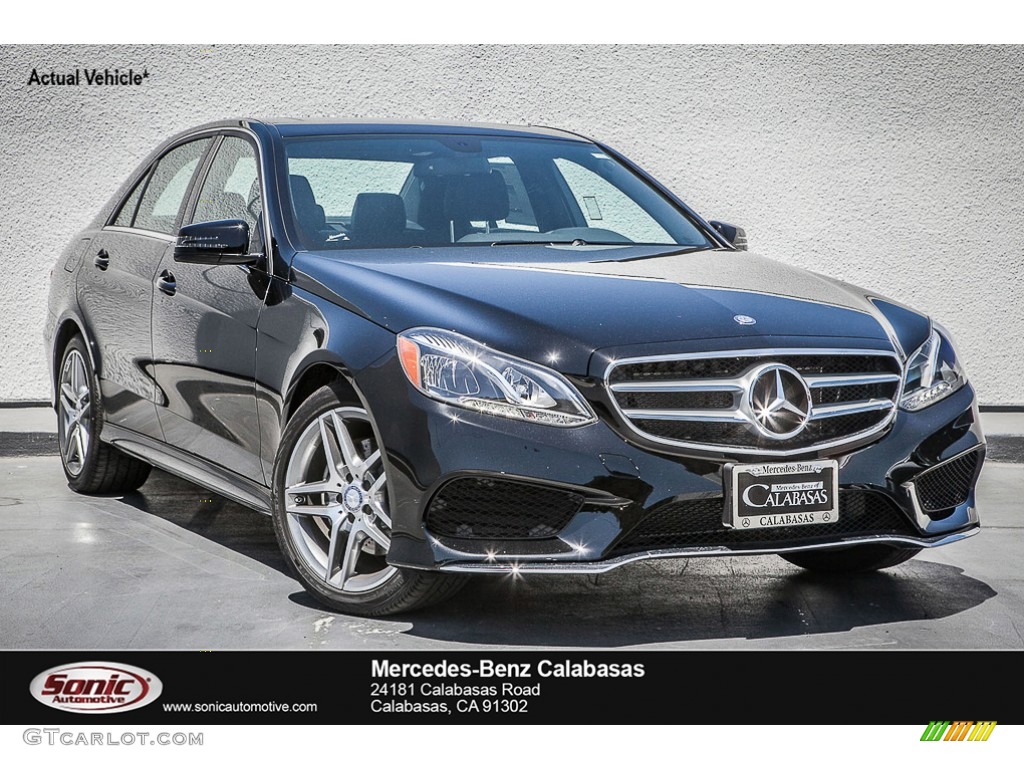 2016 E 350 Sedan - Black / Black photo #1