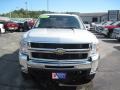 2010 Sheer Silver Metallic Chevrolet Silverado 2500HD LTZ Crew Cab 4x4  photo #4