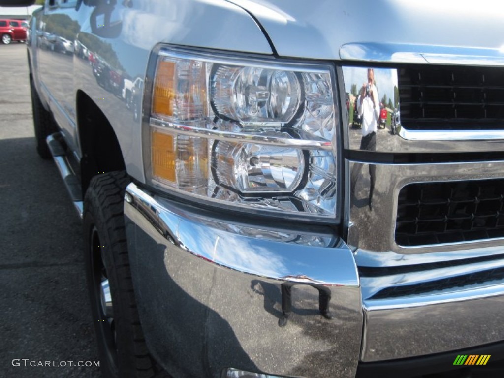 2010 Silverado 2500HD LTZ Crew Cab 4x4 - Sheer Silver Metallic / Ebony photo #5
