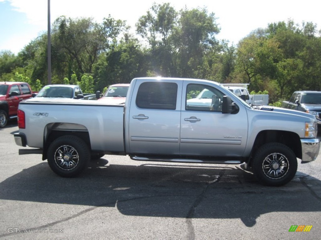 2010 Silverado 2500HD LTZ Crew Cab 4x4 - Sheer Silver Metallic / Ebony photo #8