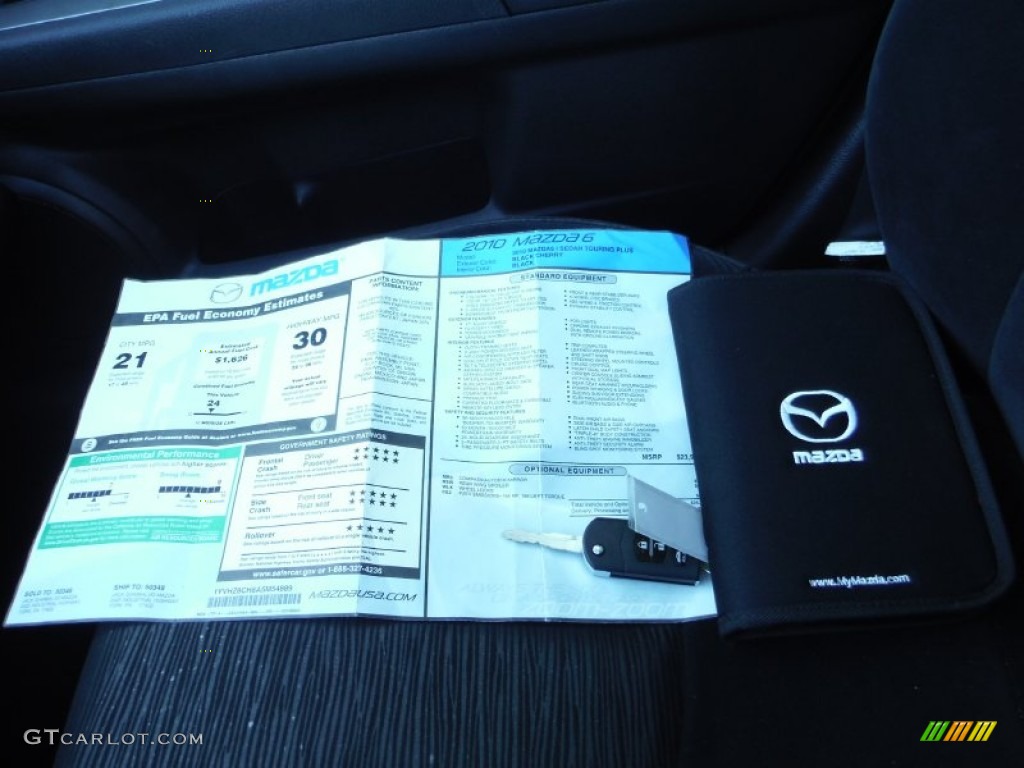 2010 MAZDA6 i Touring Sedan - Black Cherry Metallic / Black photo #18