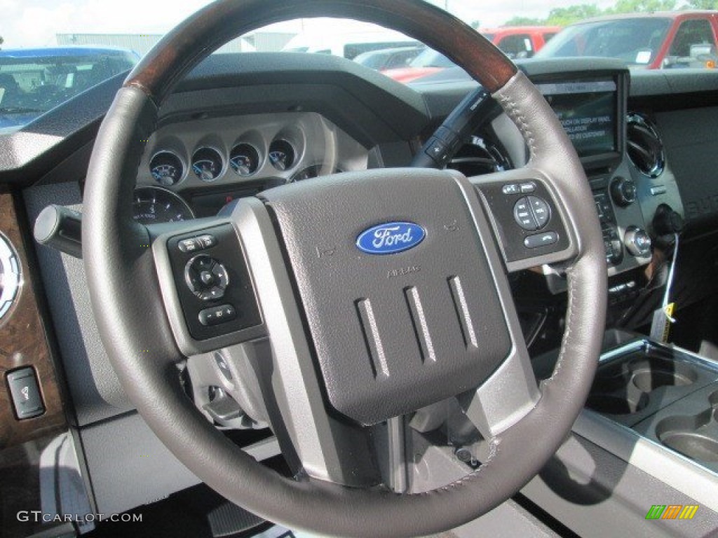 2016 Ford F350 Super Duty Platinum Crew Cab 4x4 DRW Steering Wheel Photos