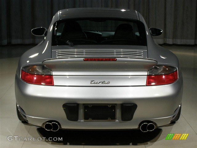 2003 911 Turbo Coupe - Arctic Silver Metallic / Black photo #17
